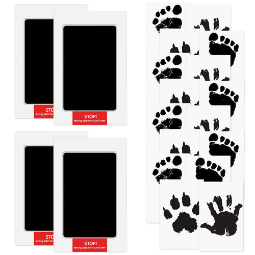Baby Hand & Footprint Kit with Ink Pads and Cards Ã¢ÂÂ Keepsake Gift Set Black