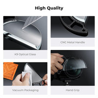K&F CONCEPT 100mm Handheld K9 Glass Drag Prism Filter