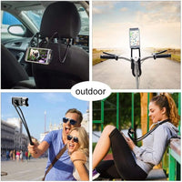 Orco Universal Smart Mobile Phone Stand Hang on Neck Cell Phone Mount Holder Flexible Lazy Bracket DIY Free Rotating for iPhone Samsung (Black)