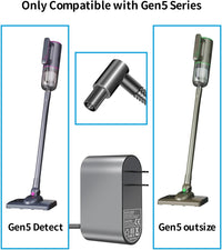 Dyson Gen5 Detect/Gen5 Outsize Replacement Charger 43.25V AC Adapter Black