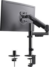 Single Monitor Arm Adjustable Desk Mount Up to 9kg VESA 75/100mm for 13-34" Screens Black 34"