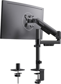 Single Monitor Arm Adjustable Desk Mount Up to 9kg VESA 75/100mm for 13-34" Screens Black 34"