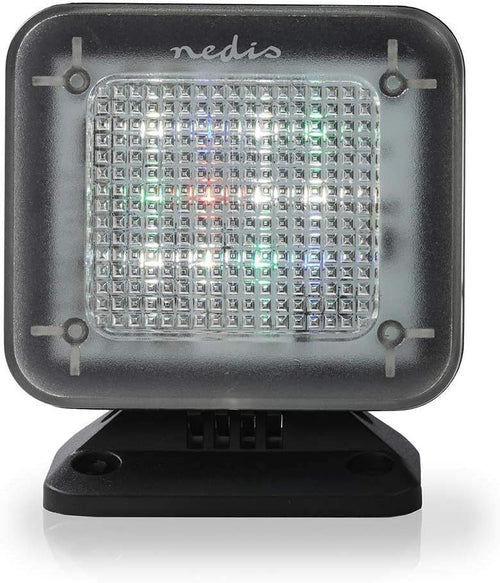 NEDIS TV Simulator Home Security Light with Flashing LED - Deter Intruders - Timer & Dusk Sensor - Low Energy USB Powered
