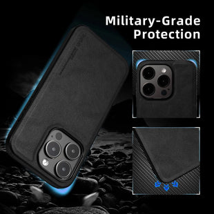 X-level Desighed for iPhone 16 Pro Max Case, Military Grade Drop Protection, Non - Slip Anti - Fingerprint Soft PU Leather Scratch-Resistant Back Shockproof Mobile Phone Case,