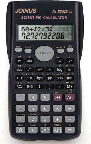 Scientific Calculator + Batteries Engineering Scientific Functional Portable Calculator with 240 Functions Two-Line Display for Back to School Supplies Students Teachers Business Office Home(kids calculator)