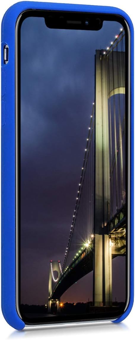 kwmobile Case Compatible with Apple iPhone X Case - TPU Silicone Phone Cover with Soft Finish - Baltic Blue
