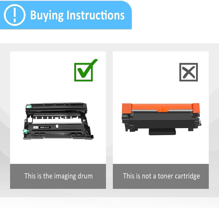 LAIPENG DR-2400 DR2400 Image Drum Unit Compatible for Brother MFC-L2710DN MFC-L2710DW MFC-L2730DW MFC-L2750DW HL-L2310D HL-L2350DW HL-L2370DN HL-L2375DW DCP-L2510D DCP-L2530DW DCP-L2550DN Printer