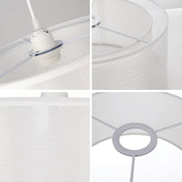 2 Tier Ceiling Light Shade Modern White Lampshade 30 cm