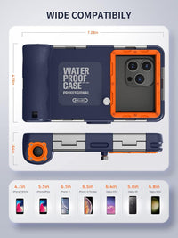 Universal Waterproof Dive Phone Case Underwater Photo Video Snorkelling Surfing â Orange