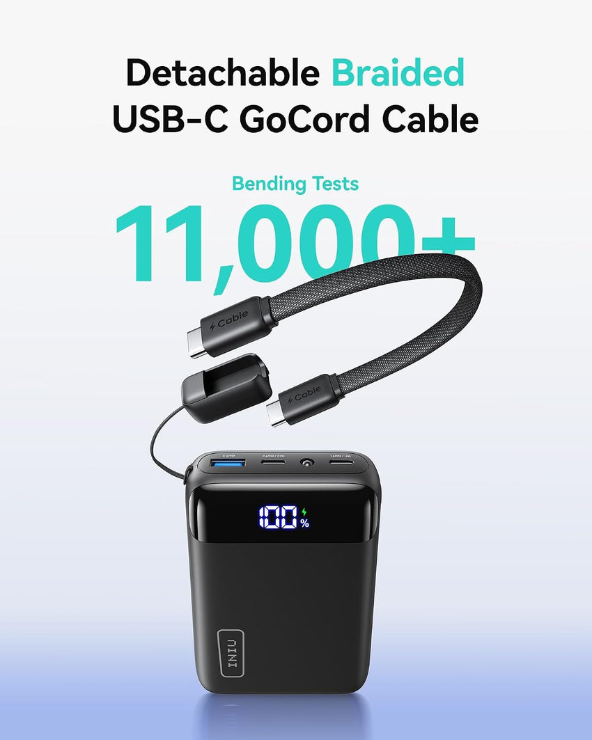 INIU Power Bank, Smallest 22.5W 20000mAh Portable Charger, USB C In & Out Fast Charging Mini Battery Pack, Mobile Phone Powerbank Compatible with iPhone16 15 14 13 12 Pro Max Samsung S23 iPad Tablet