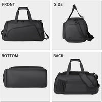 Large Gym Bag Water Resistant Duffle Backpack 45L