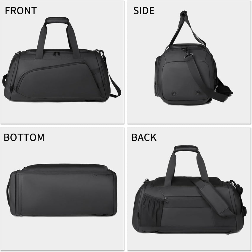 Large Gym Bag Water Resistant Duffle Backpack 45L