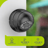 SANNCE AHD/TVI/CVI/CVBS 4-in-1 1080P Security Camera IP66 Weatherproof Analog CCVT Surveillance Camera for Indoor and Outdoor Use 100 ft Night Vision Dome Camera, NO Adapter