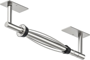 WZRUA Kitchen Roll Holder Under Cabinet, Wall Mounted or Self Adhesive Paper Holder, Brushed Nickel SUS304 Stainless Steel Kitchen Roll Holder with Damping for Kitchen(Square Base)