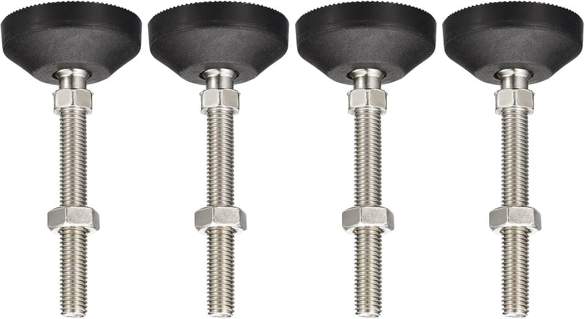Leveling Feet Adjustable Swivel Levelers 4-Pack â Nylon Black