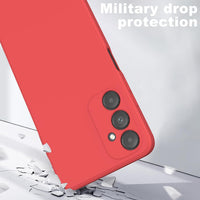 Silicone Cover for Samsung Galaxy A05s 4G (6.7 Inches) No screen protector incl Soft Silicone Ultra Thin TPU Case for Samsung Galaxy A05s 4G â Red