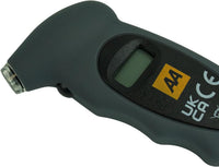 AA Digital Tyre Pressure Gauge AA1634 - Easy to Use on Cars Motorbikes Vans Bicycles - Backlit LCD Screen - 0-100 PSI/0--6.85 Bar