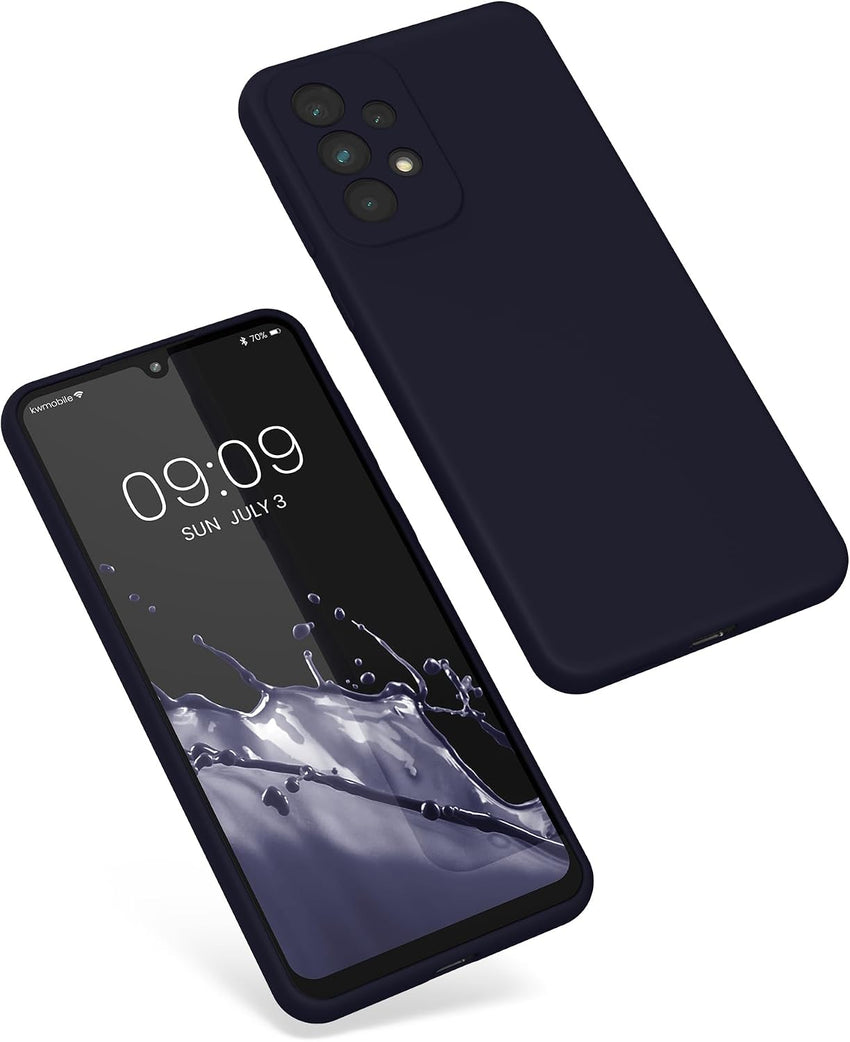kwmobile Case Compatible with Samsung Galaxy A53 5G Case - TPU Silicone Phone Cover with Soft Finish - Deep Ocean