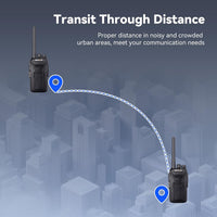 Retevis RT27 Walkie Talkies, Walkie Talkies for Adults Long Range, with 6 Way Charger, Rechargeable 2 Way Radio Hand Free, PMR446 License Free Radio Communication for School Security (6 Pack, Black)