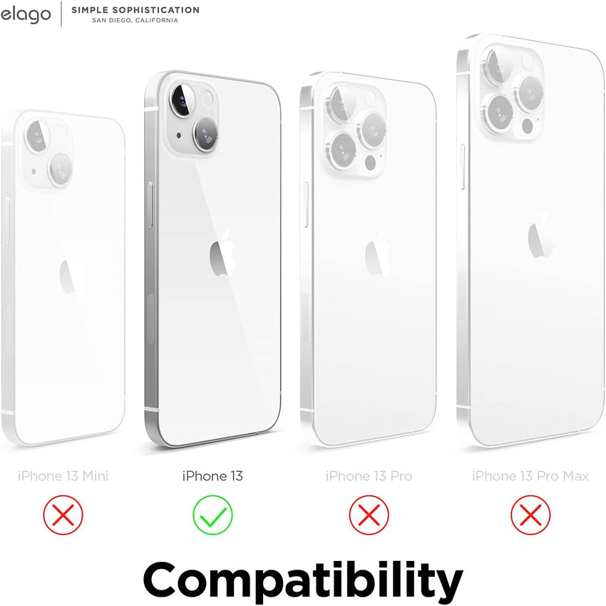 elago Liquid Silicone Case Compatible with iPhone 13 Case (6.1"), Premium Silicone, Full Body Protection - 3 Layer Shockproof Phone Cover, Anti-Scratch Soft Microfiber Lining (Orange)