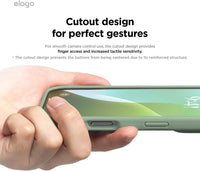 elago Compatible with iPhone 16 Case, Premium Liquid Silicone Case, Full Body Protective Cover, Shockproof, Slim Phone Case, Anti-Scratch Soft Microfiber Lining, 6.1 inch (Khaki Green)