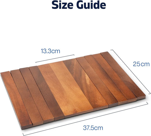 Foldable Sofa Arm Tray Acacia Wood Water & Scratch Resistant Ã¢ÂÂ 37.5 x 25cm