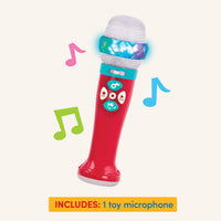 Battat - Toy Karaoke Mic - Light - Up & Voicechanging Microphone - Record & Playback - Sing - Along With Bluetooth - 3+ Years- Musical Light Show Microphone