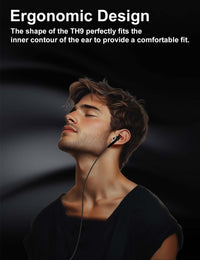 MAS CARNEY USB C Earbuds Wired TH9,Type-C Headphone with Mic,USBC Earphones Compatible with iPhone 15 16 iPad, Samsung Galaxy S25 S24 A53,Google Pixel,Xiaomi Redmi,Huawei Honor,OPPO,Vivo,Pack of 2