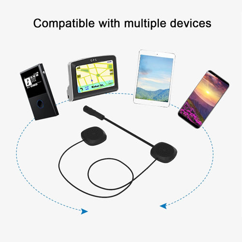 Aramox Motorcycle Helmet Headset, MH04 5.0 Speakers Handsfree Motorcycle HelmetHeadset Stereo Music Call Earphone