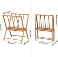 MEEDEN Folding Print Rack - Wooden Art Storage Rack - Artist Storage and Display Rack for Canvas, Art, Prints, Panels, Posters, Art Gallery Shows - Large