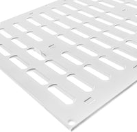 Repa Market 16" x 12" Inch (Outer Dimensions) White Adjustable Air Wall Vent Cover - Indoor Outdoor Metal Grille Heating Cooling Ventilation for Home Garage Shed Open and Close Register (400 x 300 mm)
