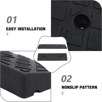 iplusmile Rubber Threshold Ramps for Cars Wheelchair Driveway Curb Ramps â Durable