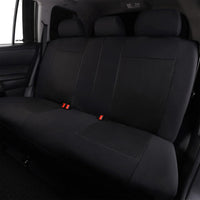 Flying Banner Black Jacquard Car Seat Covers Full Set Airbag Compatible Auto Protector Rear Bench Back Split