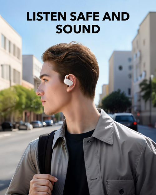 soundcore V20i by Anker Open-Ear Headphones, 1 Broken Ear Hook, Powerful Sound, Clear Calls, IP55, LED Lights, 36H Playtime, Bluetooth 5.4 Earbuds, Multipoint Connection