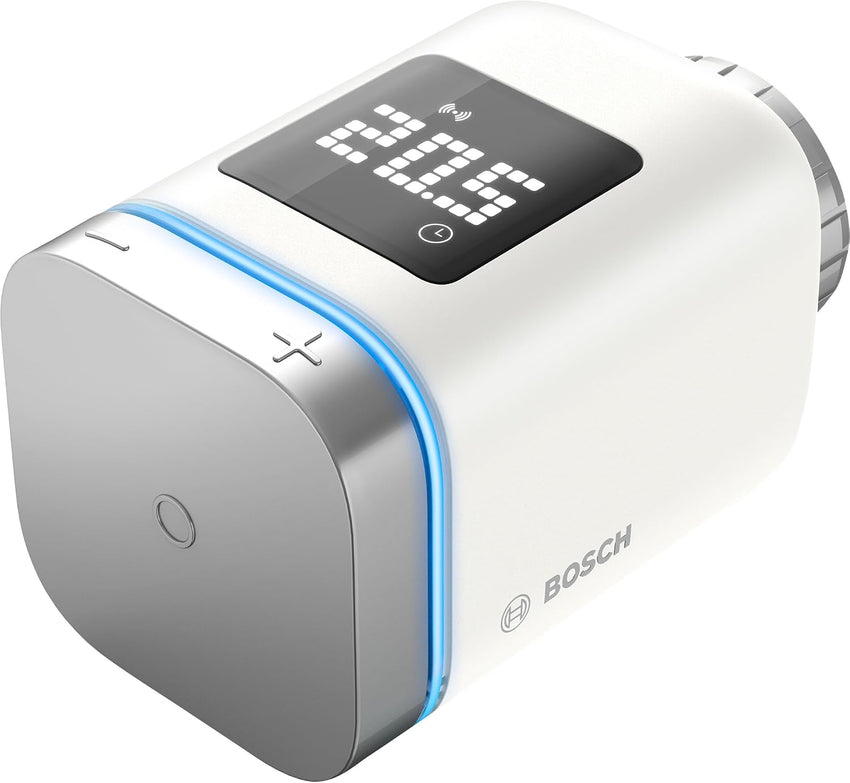 Bosch Smart Home radiator thermostat II [+M], smart thermostat, flexible use in the Bosch Smart Home system or in manufacturer-independent Matter systems