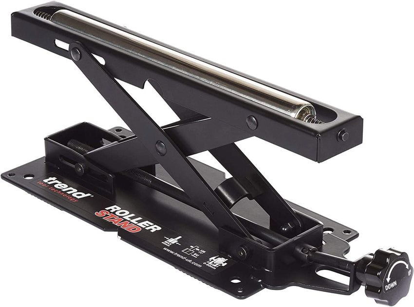 Trend Mitre Saw Roller Stand Adjustable 50â160mm Height 62kg Capacity R/Stand/A