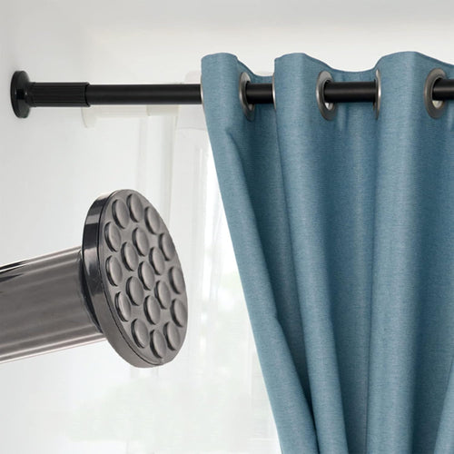 92cm-127cm Long Tension Curtain Rod, No Drilling Extendable Stainless Steel Curtain Pole for Windows and Bathroom,Telescopic Shower Curtain Rod, Room Divider