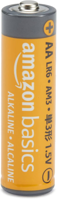 Amazon Basics 20-Pack AA Alkaline Batteries, 1.5 Volt, 10-Year Leak-Free Shelf Life, for Everyday and Household Devices