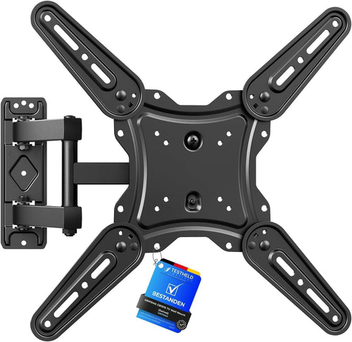 GRIFEMA TV Wall Bracket for 26-65 Inch Flat & Curved Screens - Universal Full Motion TV Wall Mount with Swivel & Tilt, Extendable Arm, Max VESA 400x400mm, Holds up to 35kg, Easy Installation, GB1010