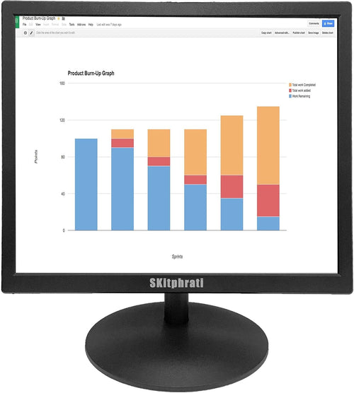 SKitphrati 17 Inch PC Monitor 1280 X 1024 LED 4 3 Monitor, Computer Monitor with HDMI & VGA, TN Panel, 60 Hz, 5Ms, 4:3, VESA, for Computer Laptop Ras Pi