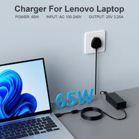 for Lenovo Laptop Charger-fit for T430/T440/T450/T460/T560/E431/E440/E531/E540, 65W Yellow USB Power Adapter for ThinkPad X/E/S/L/B/U/T/K/Z/Y/G, 20V 3.25A Power Supply for Yoga 2/11/11S/13(Not USB C)