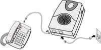 VOCA Telephone Ringer Amplifier, Boost up to 105db with LED Light Notification for Landline Phones, Wall Mountable, Ideal for Noisy and Hearing-Impaired Environments