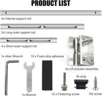 Undermount Sink Support Kit Adjustable 51â140cm Stainless Steel Heavy Duty â 2 pcs