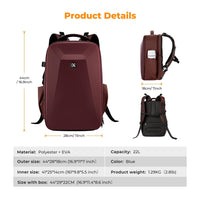 K&F CONCEPT Hardshell Camera Backpack DSLR Waterproof with 15.6in Laptop Compartment Red