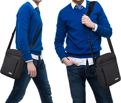UBAYEE Men's Shoulder Bag Multiple Compartments for iPad Ã¢ÂÂ Fits 10.5 inch