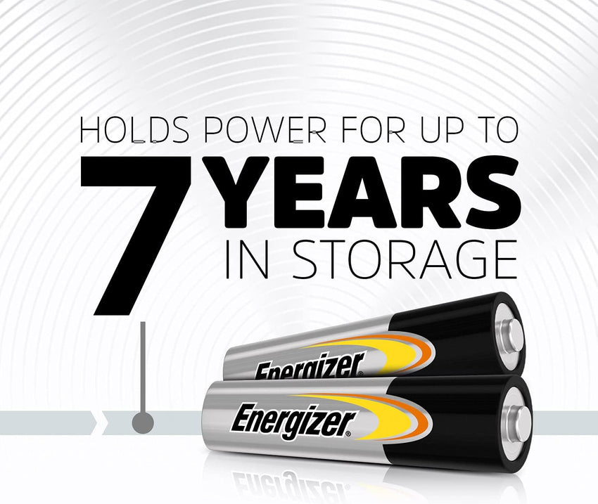 Energizer Alkaline Power - AAA Batteries (24 Pack) - Triple A Battery 1.5V - Up To 50% Longer Lasting - For Everyday Devices - 100% Recyclable Packaging - 7 Year Shelf-Life [Amazon Exclusive]