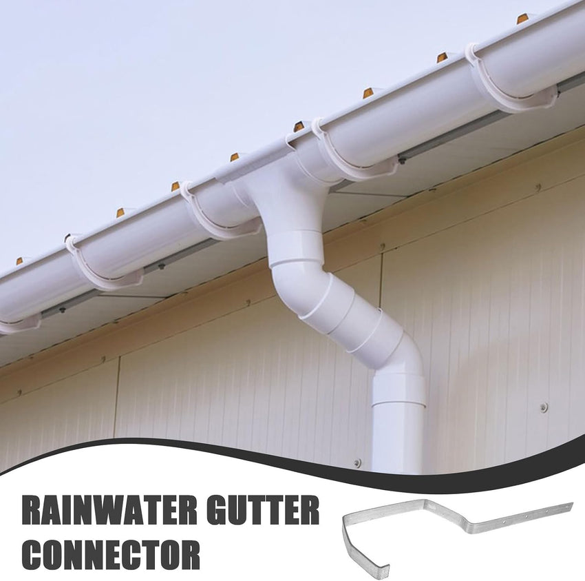 Gutter Bracket 2-Pack Metal Holders for Downspout Extension
