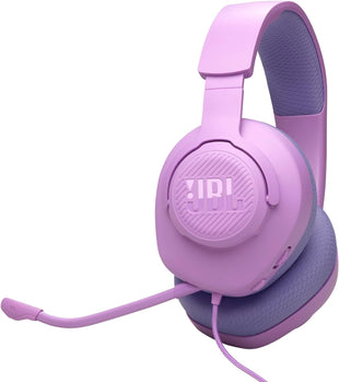 JBL Quantum 100M2 Wired Over-Ear Gaming Headset with JBL QuantumSOUND Signature and 3.5 mm Headphone Jack, Multi-Platform Compatibility, Detachable Mic, Mute Option, White