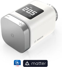 Bosch Smart Home radiator thermostat II [+M], smart thermostat, flexible use in the Bosch Smart Home system or in manufacturer-independent Matter systems