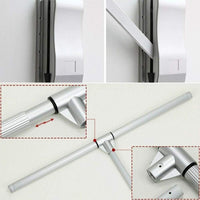 Nisorpa Pull Down Clothes Rail Adjustable 890-1210mm Wardrobe Lift Large Extendable Cloth Hanger Soft Return Storage System with Aluminium Rod Space Saving Weight Capacity 20KG